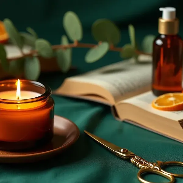 Vela aromática Ambar Noir da VK Inspirações